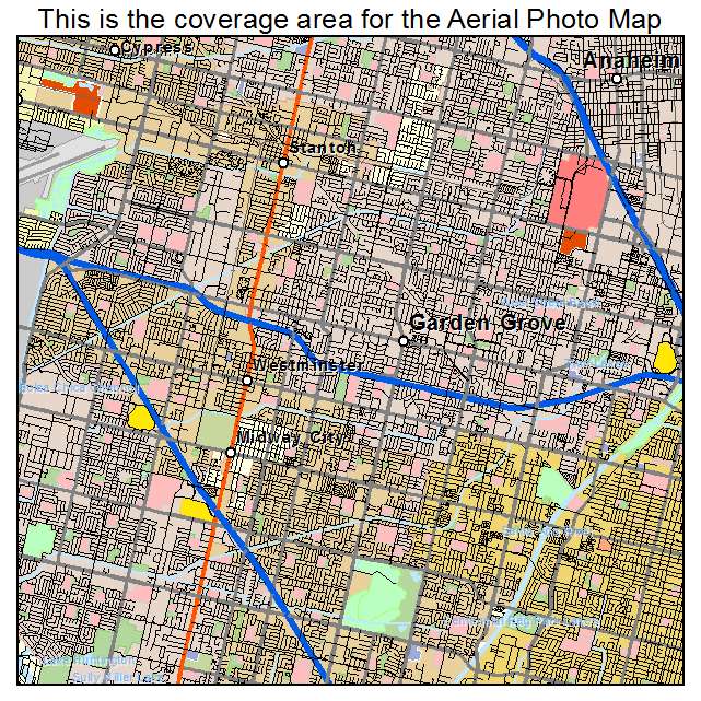 Garden Grove, CA location map 