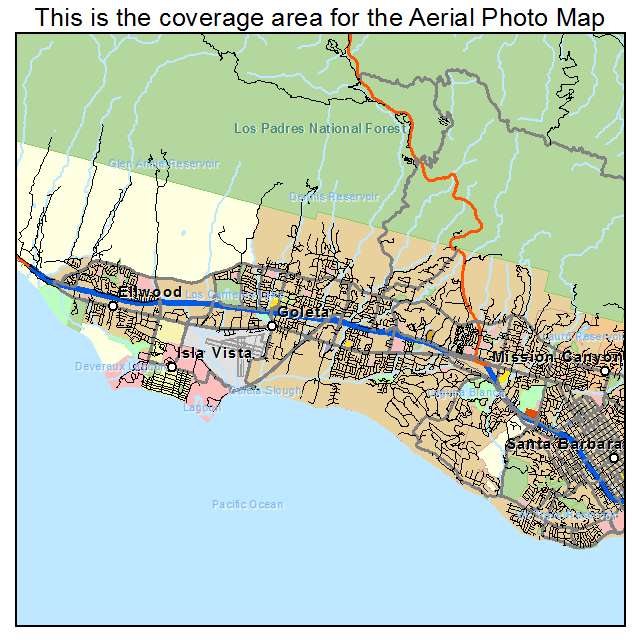 Goleta, CA location map 