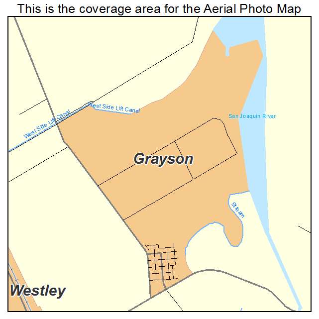 Grayson, CA location map 