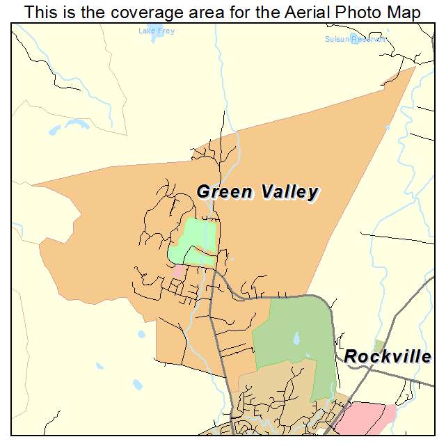 Green Valley, CA location map 