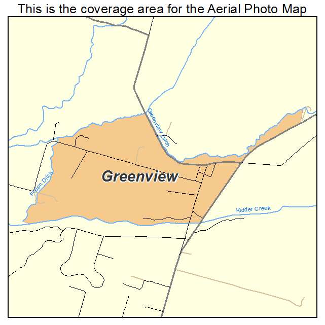 Greenview, CA location map 