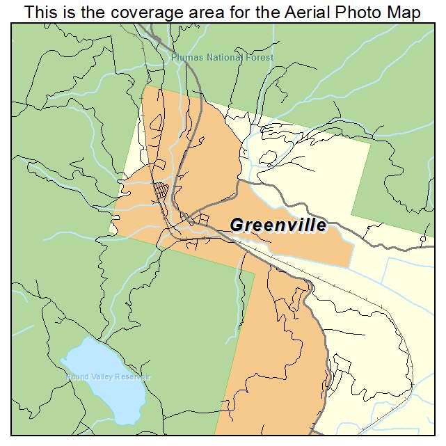 Greenville, CA location map 