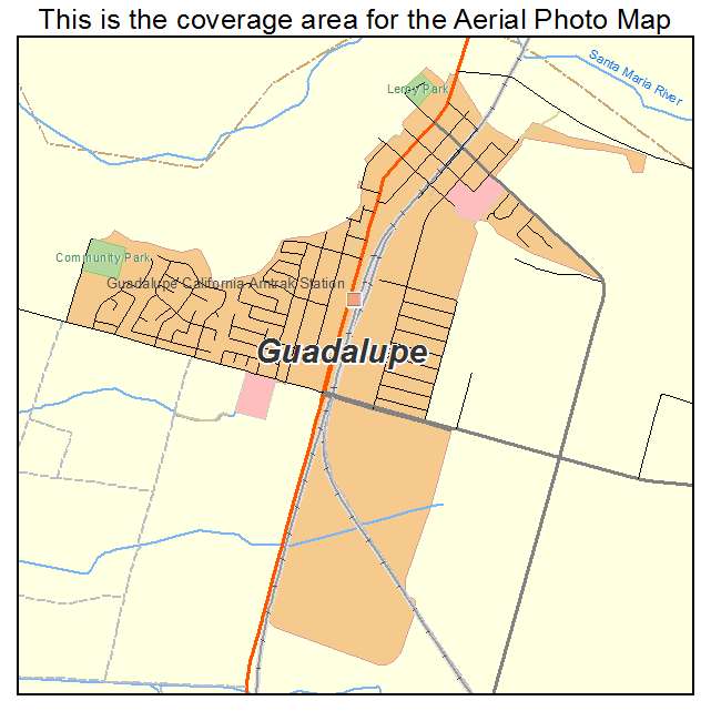 Guadalupe, CA location map 