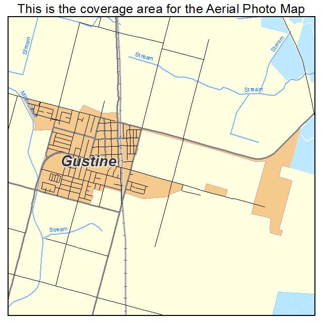 Gustine, CA location map 