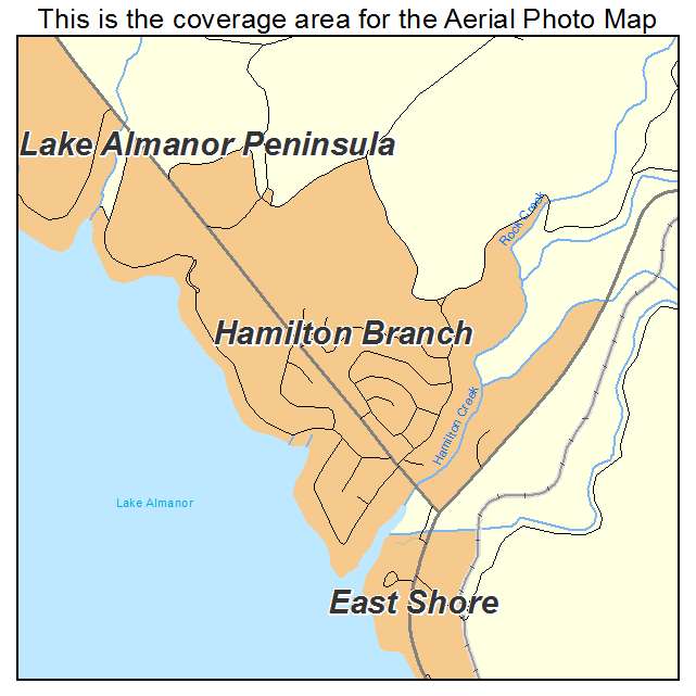 Hamilton Branch, CA location map 