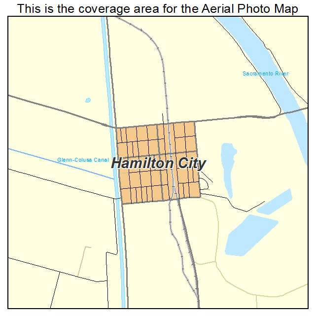 Hamilton City, CA location map 