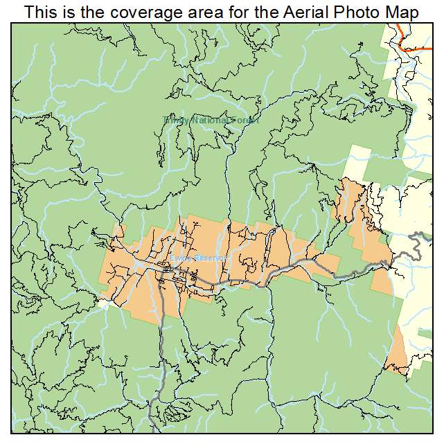 Hayfork, CA location map 