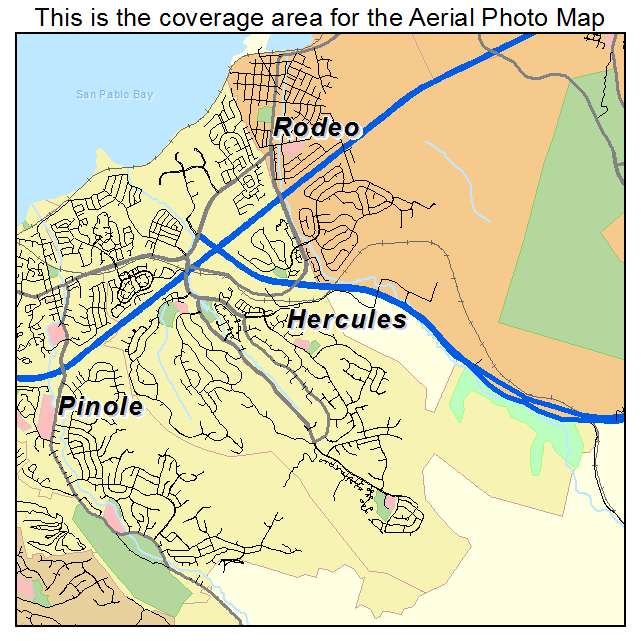 Hercules, CA location map 