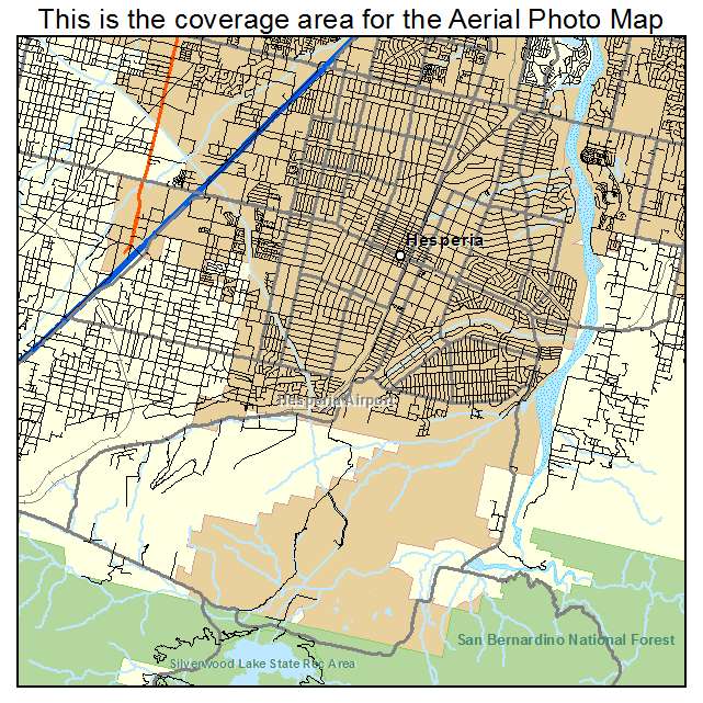 Hesperia, CA location map 