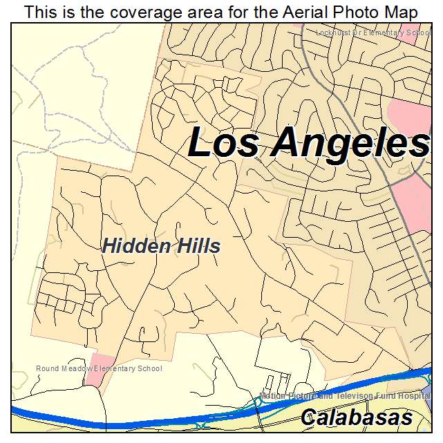 Map Of Hidden Hills California Map Of Hidden Hills California