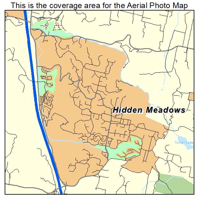 Hidden Meadows, CA location map 