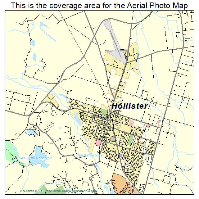 Hollister, CA location map 