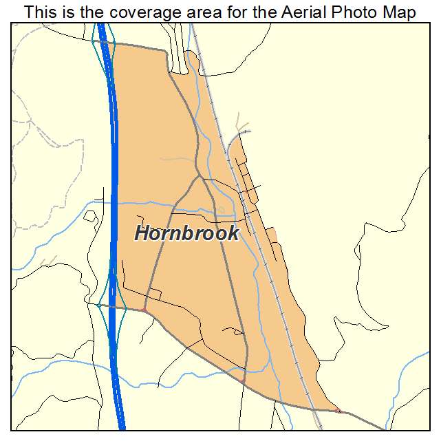 Hornbrook, CA location map 