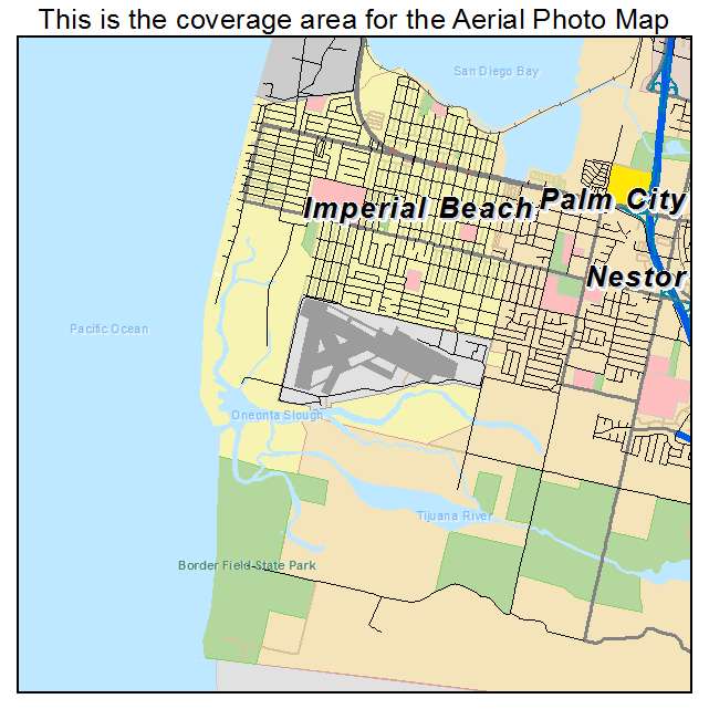 Imperial Beach, CA location map 