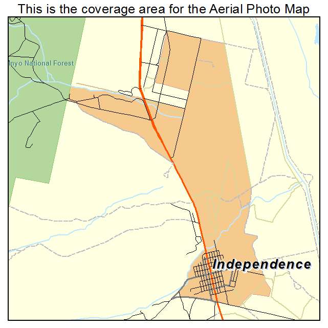 Independence, CA location map 