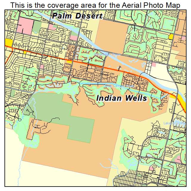Indian Wells, CA location map 