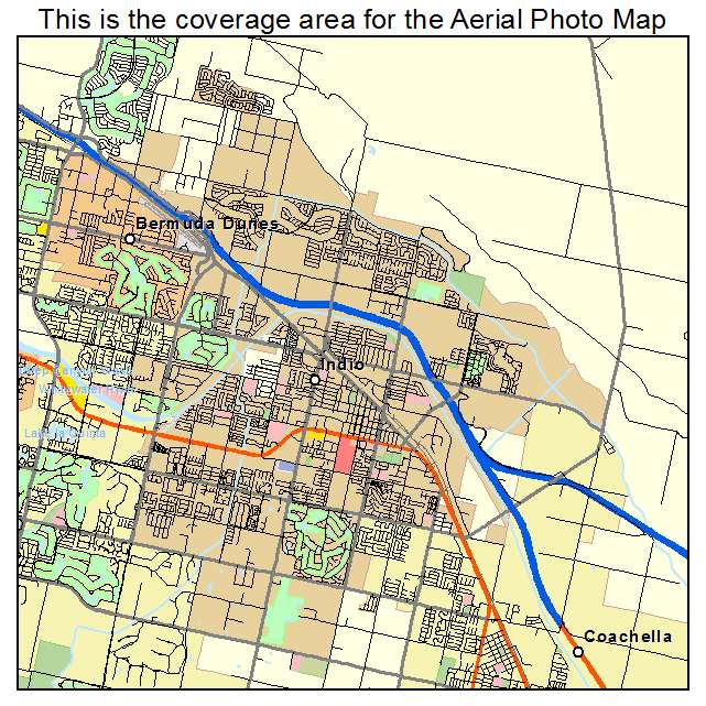 Indio, CA location map 