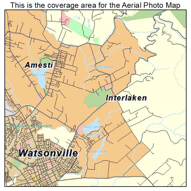 Interlaken, CA location map 