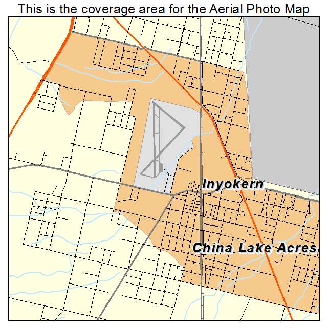 Inyokern, CA location map 