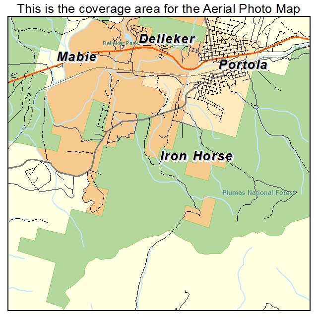 Iron Horse, CA location map 