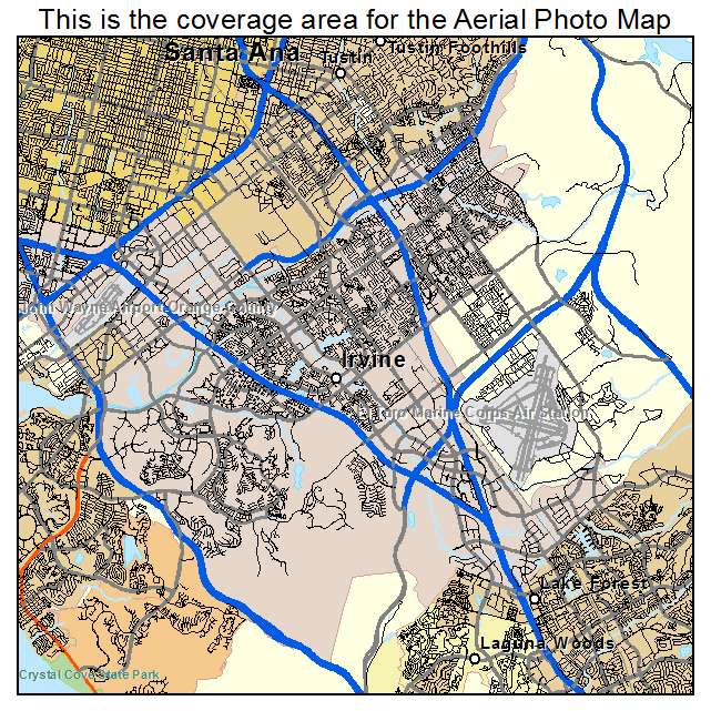 Irvine, CA location map 