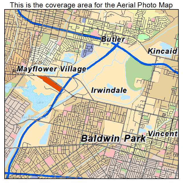 Irwindale, CA location map 