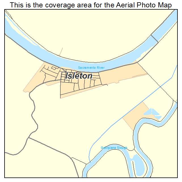 Isleton, CA location map 