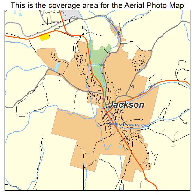 Jackson, CA location map 