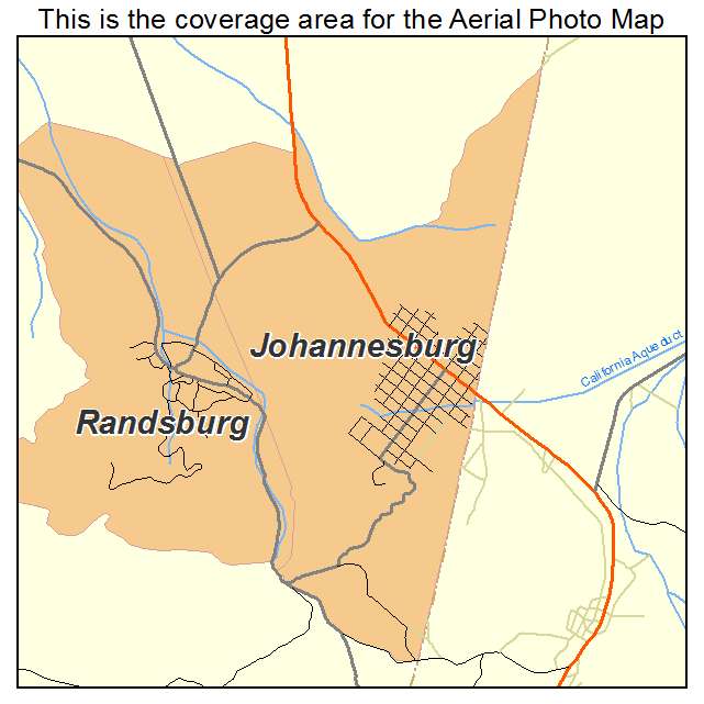 Johannesburg, CA location map 