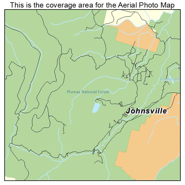 Johnsville, CA location map 
