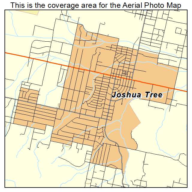 Joshua Tree, CA location map 