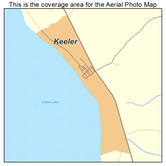 Keeler, CA location map 