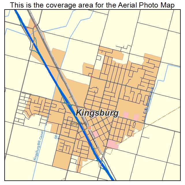 Kingsburg, CA location map 
