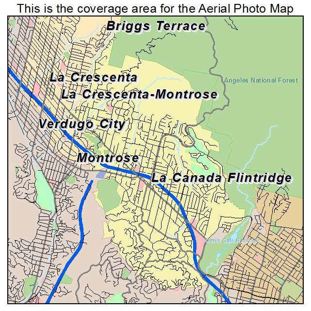 La Canada Flintridge, CA location map 