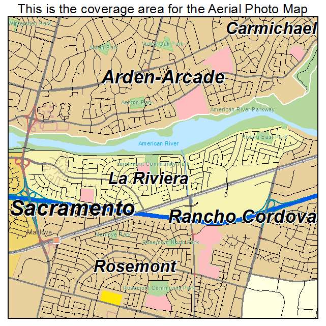 La Riviera, CA location map 