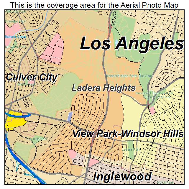 Ladera Heights, CA location map 