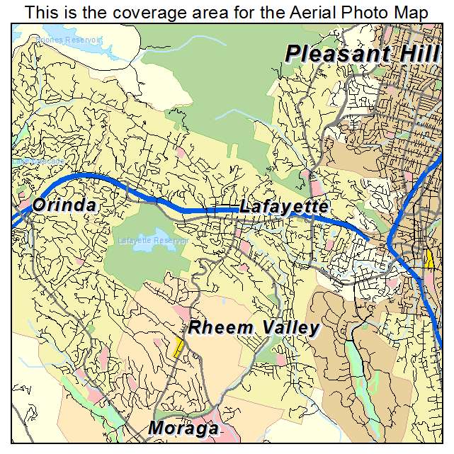 Lafayette, CA location map 