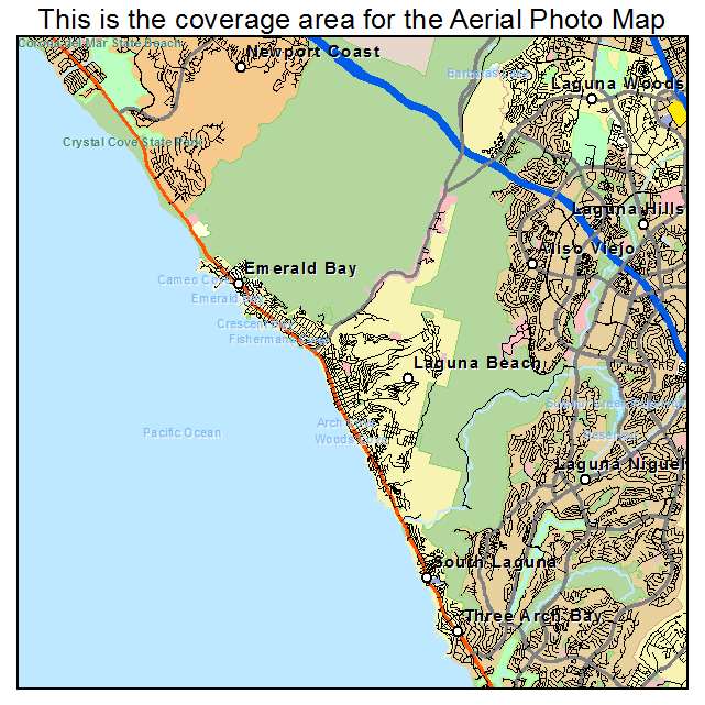 Laguna Beach, CA location map 