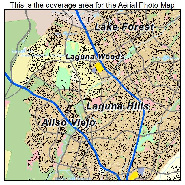 Laguna Hills, CA location map 