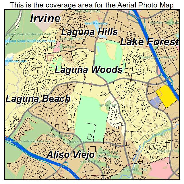 Laguna Woods, CA location map 