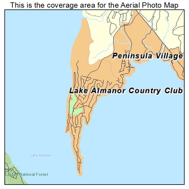 Lake Almanor Country Club, CA location map 