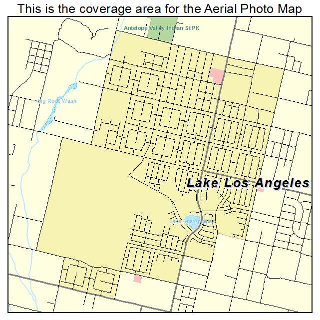 Lake Los Angeles, CA location map 