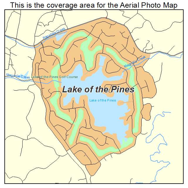 Lake of the Pines, CA location map 
