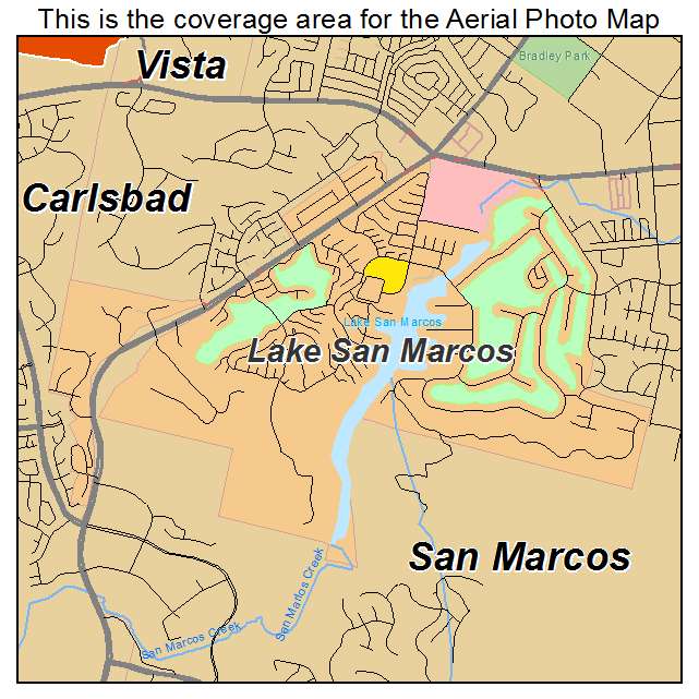 Lake San Marcos, CA location map 