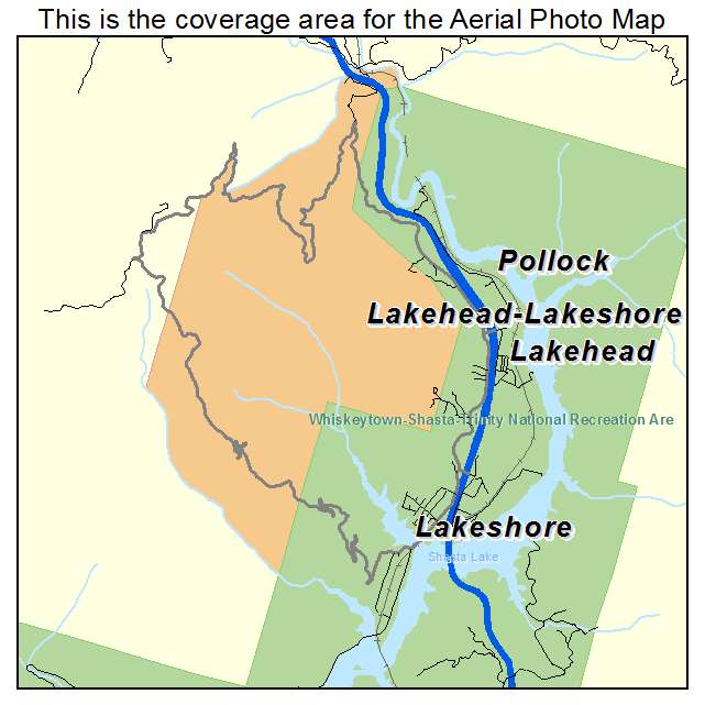 Lakehead Lakeshore, CA location map 