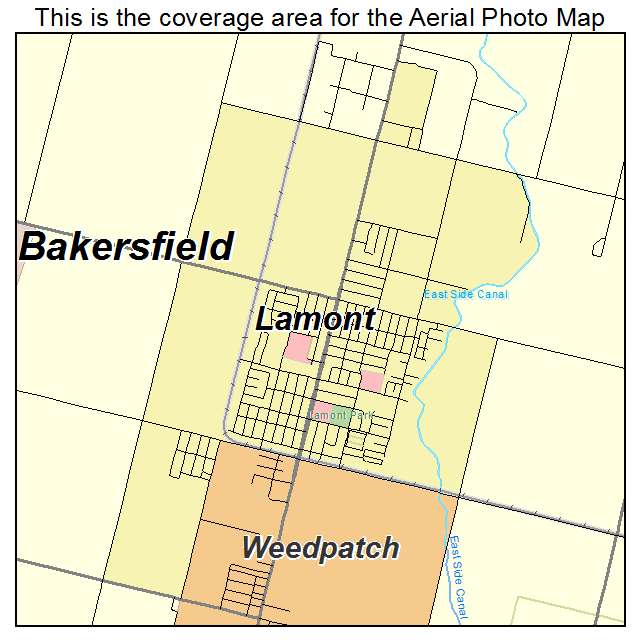 Lamont, CA location map 