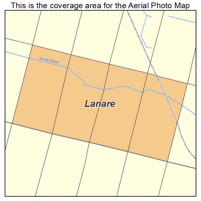 Lanare, CA location map 