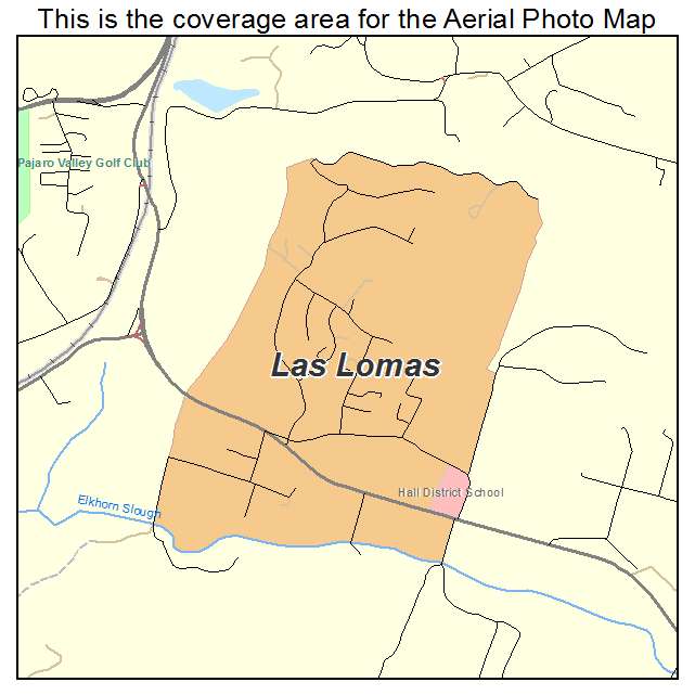 Las Lomas, CA location map 