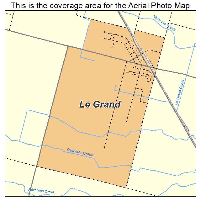 Le Grand, CA location map 