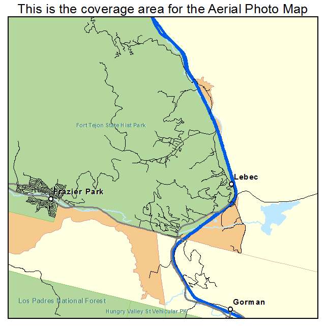 Lebec, CA location map 